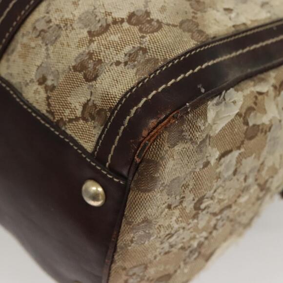 GUCCI GG Crystal Shoulder Bag Coated Canvas Brown Gold - Picture 11 of 16